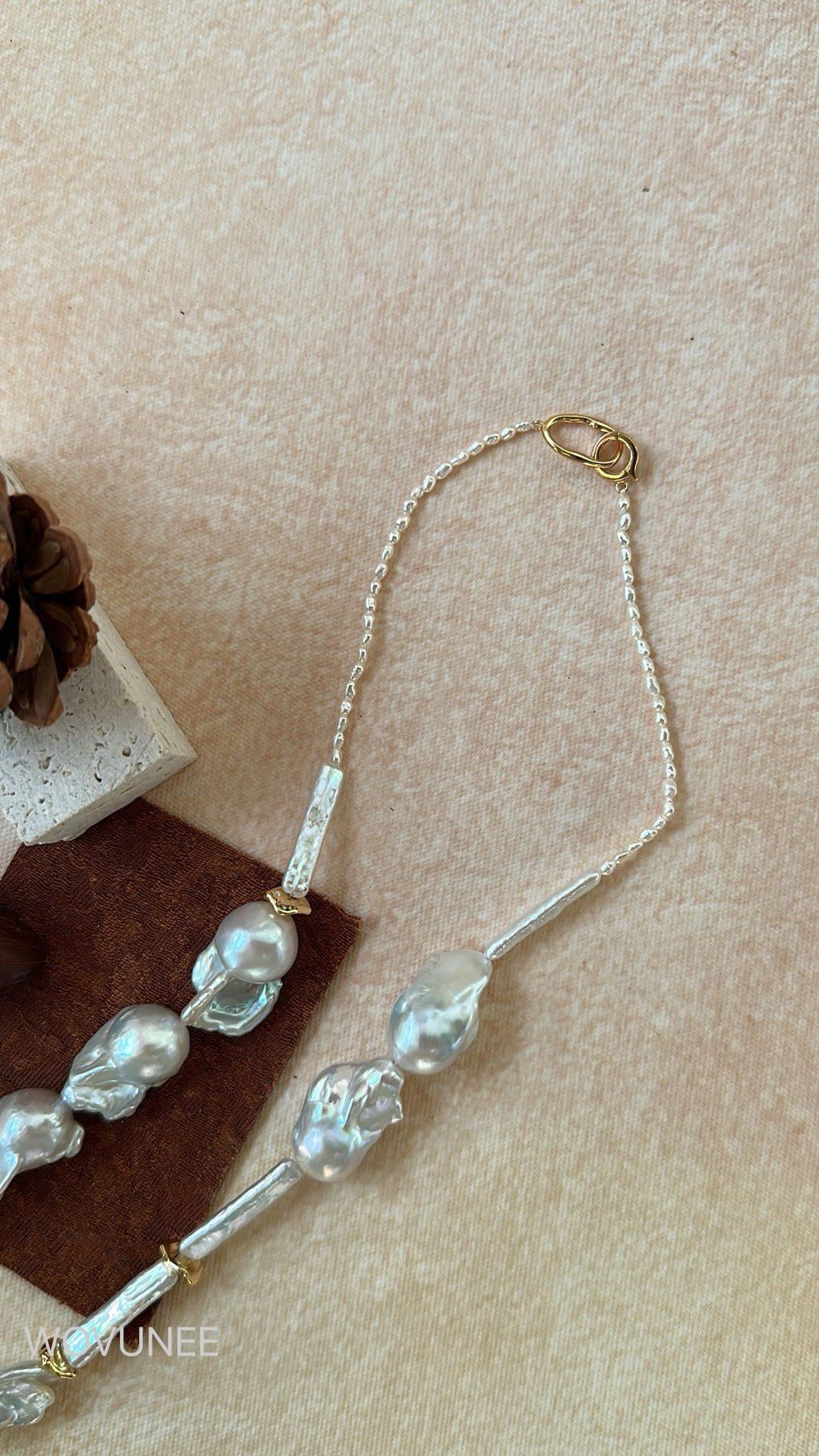 Baroque Pearl Necklace - Vintage Barn Style