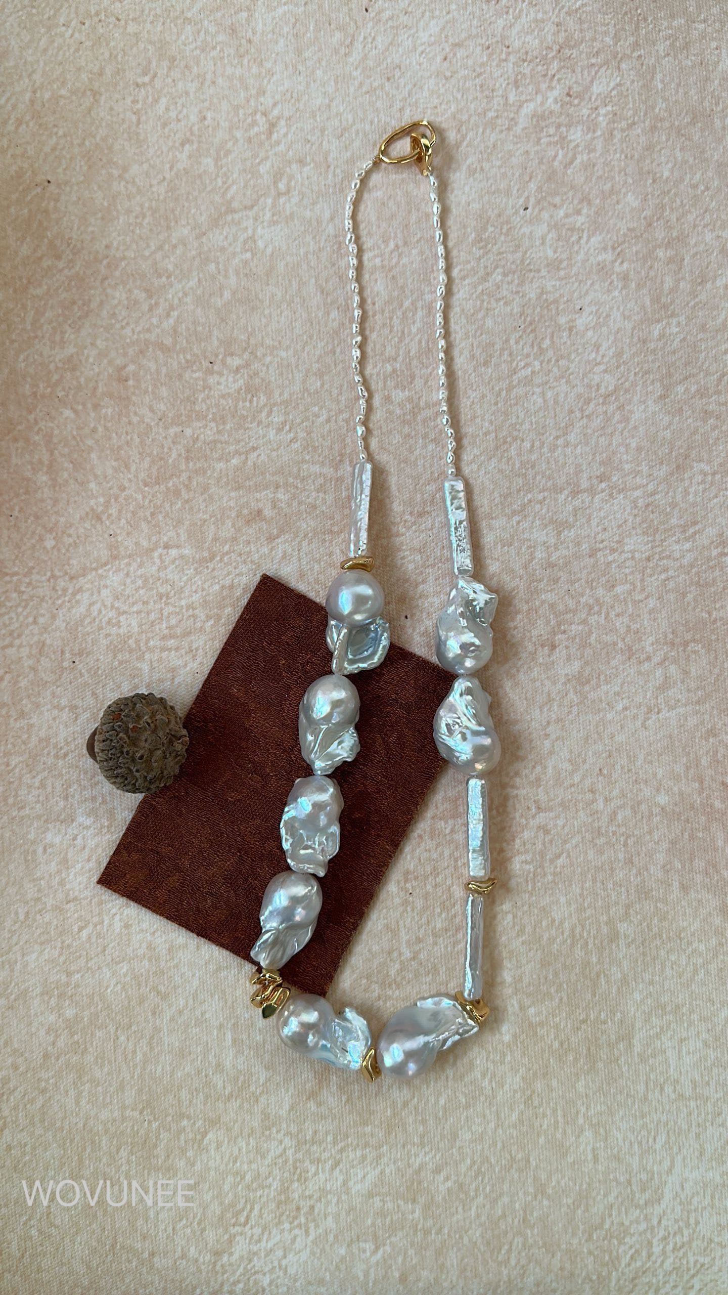 Baroque Pearl Necklace - Vintage Barn Style