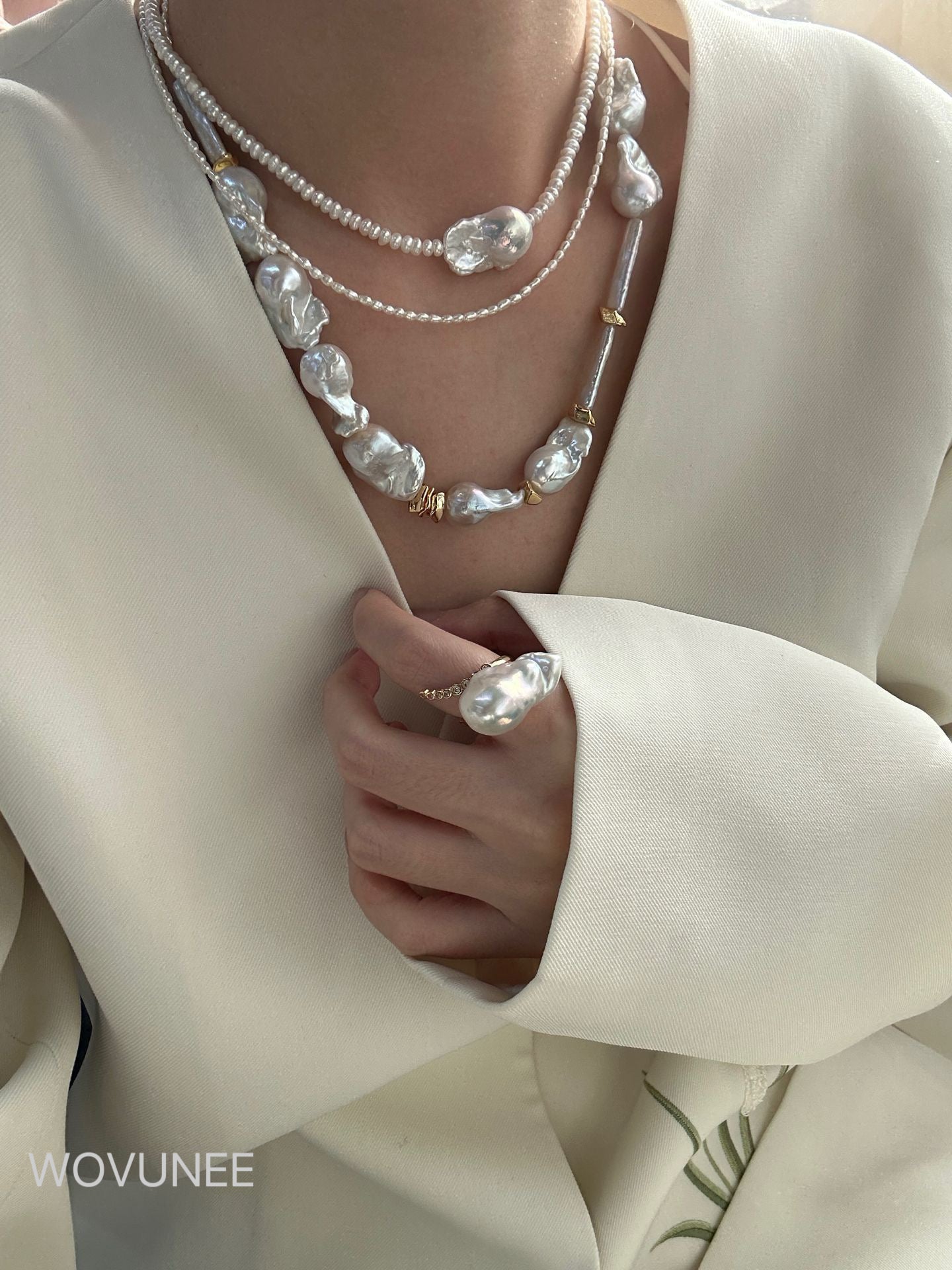 Baroque Pearl Necklace - Vintage Barn Style