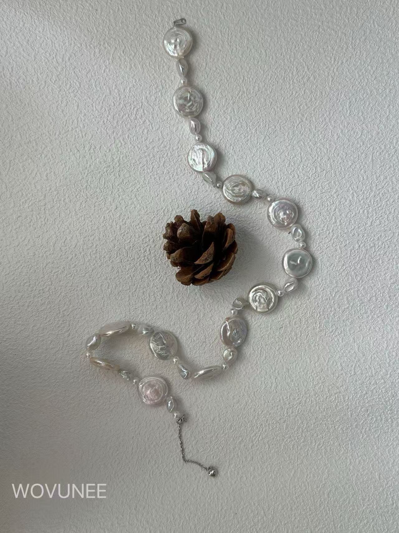 Sun & Moon Baroque Pearl Necklace