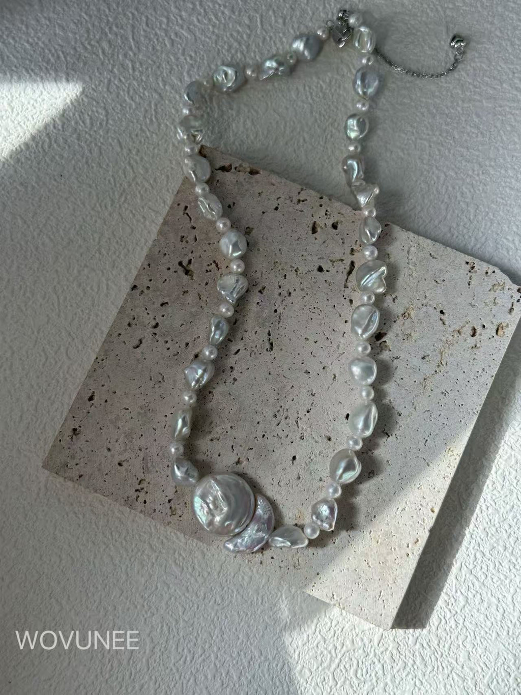 Sun & Moon Baroque Pearl Necklace