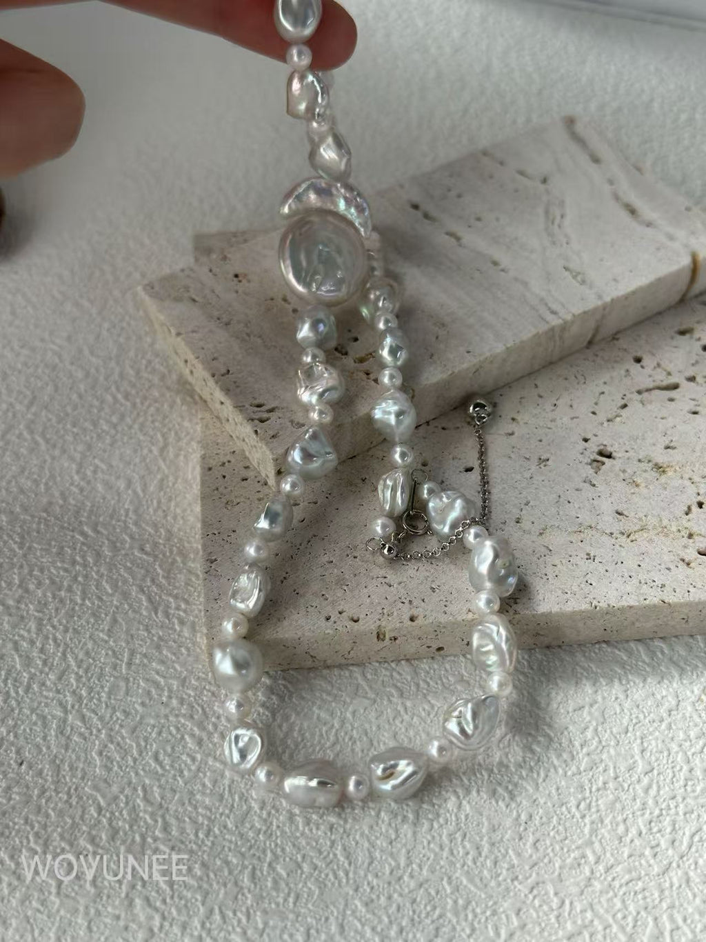 Sun & Moon Baroque Pearl Necklace