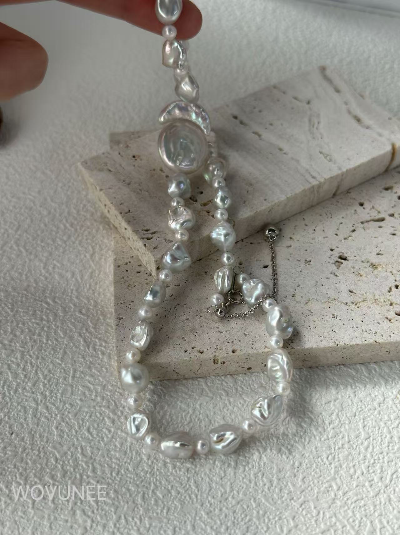 Sun & Moon Baroque Pearl Necklace