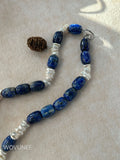 Midnight Blue Baroque Pearl Necklace