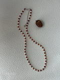 Garnet & Baroque Pearl Necklace – Deep Red Edition