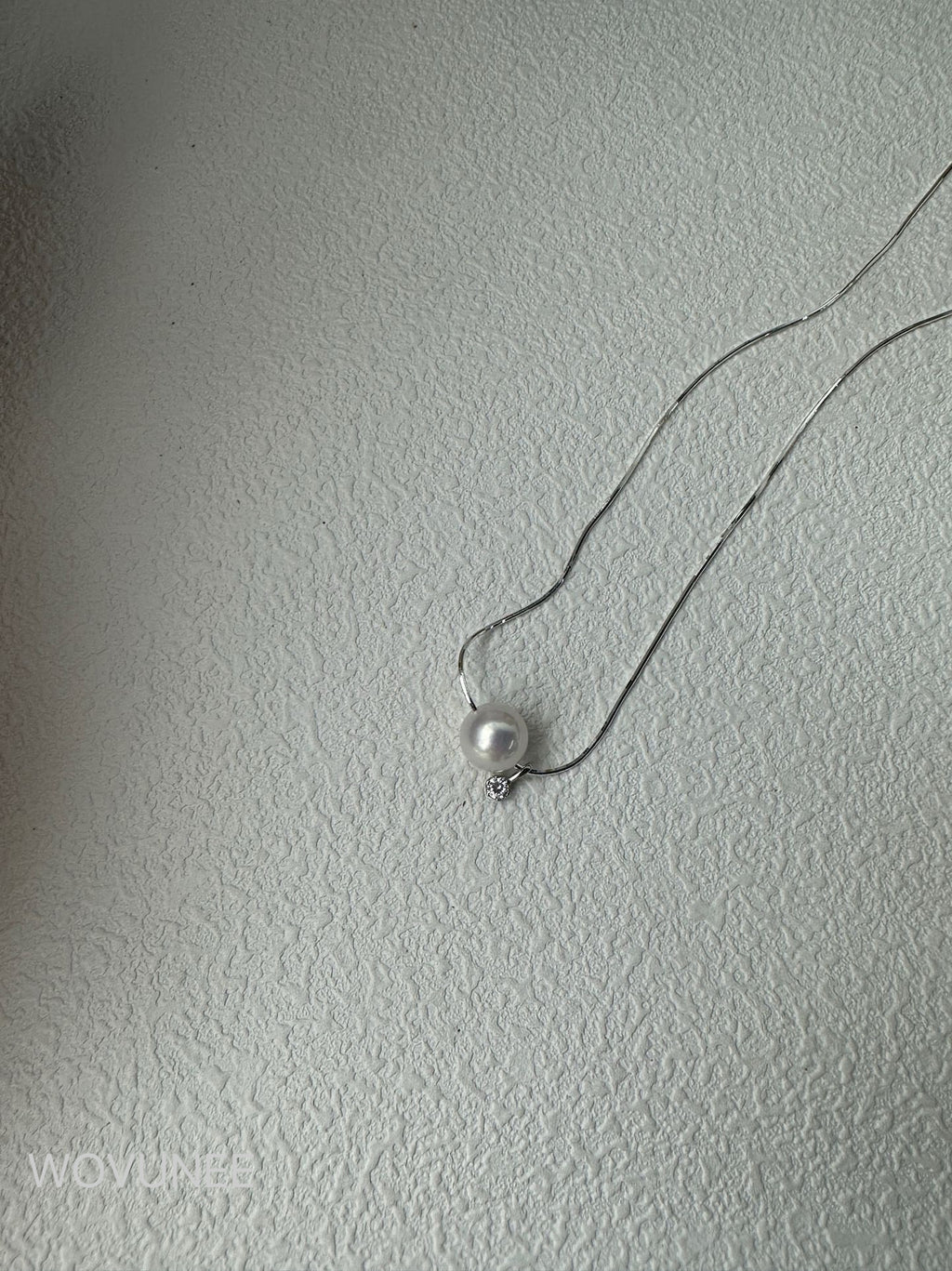 Minimal Pearl Pendant Necklace (Gold / Silver)