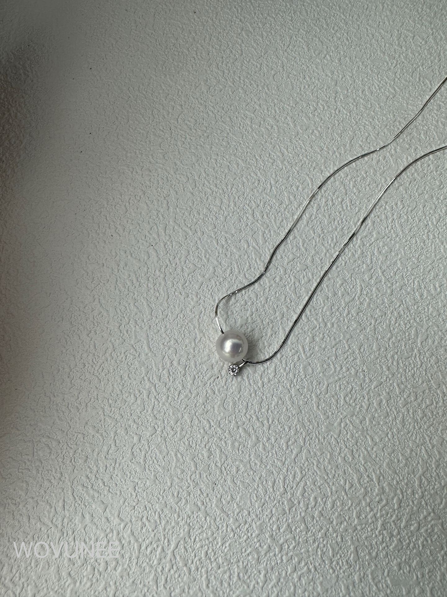 Minimal Pearl Pendant Necklace (Gold / Silver)