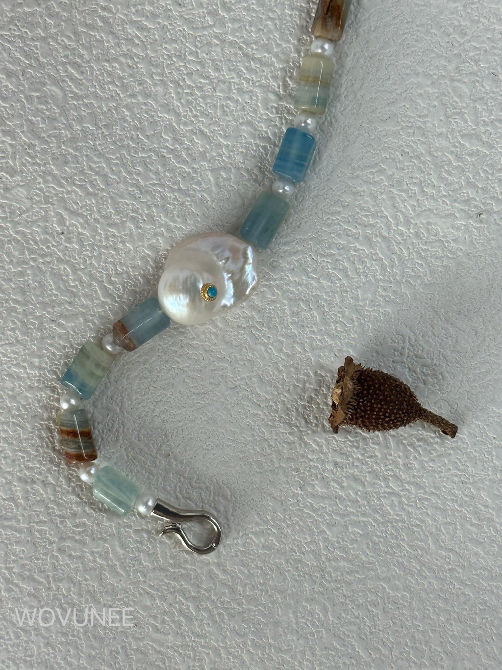 Sea Mist Baroque Pearl Barcelet