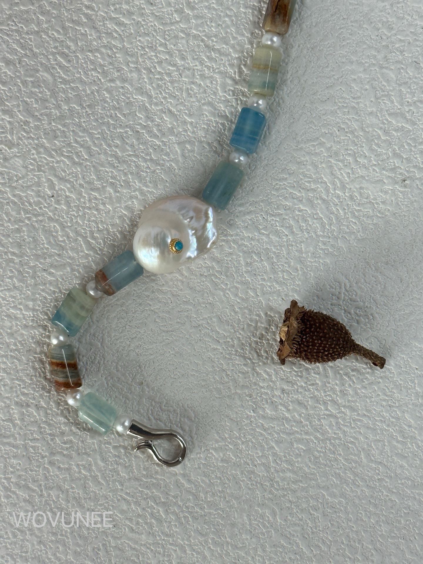 Sea Mist Baroque Pearl Barcelet