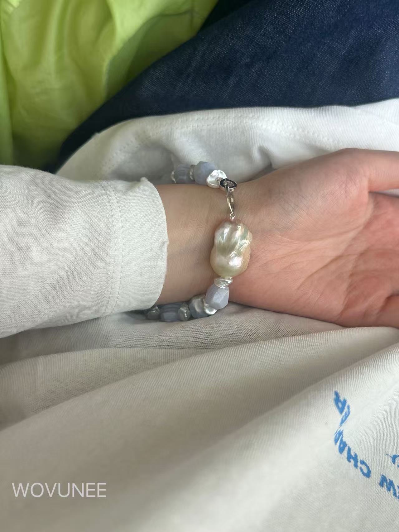 Blue Haze Baroque Bracelet