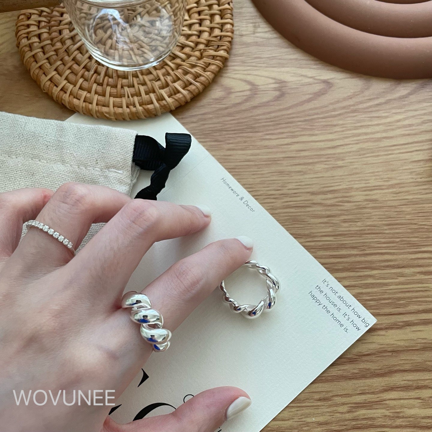 Éclat Twist Ring — Solid 925 Sterling Silver